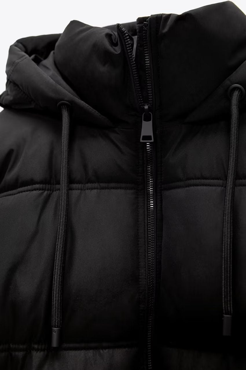 Hooded Short Down Cotton Jacket