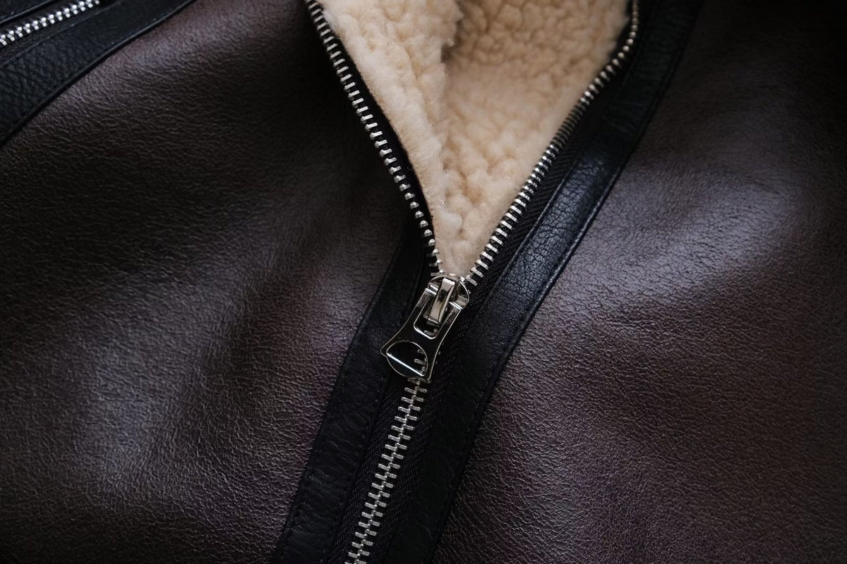 Faux Shearling Short Vest Jacket