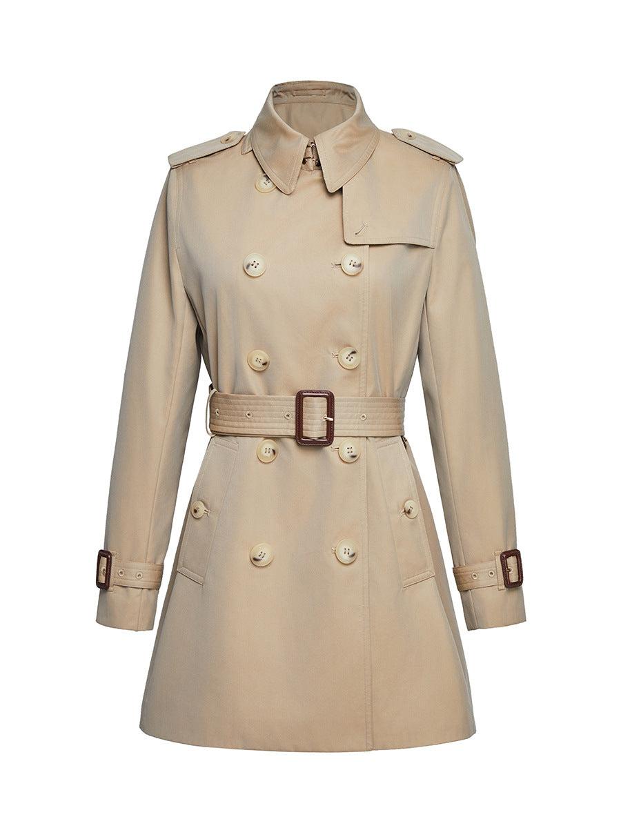 Waterproof Anti-Wrinkle Trench Coat Khaki