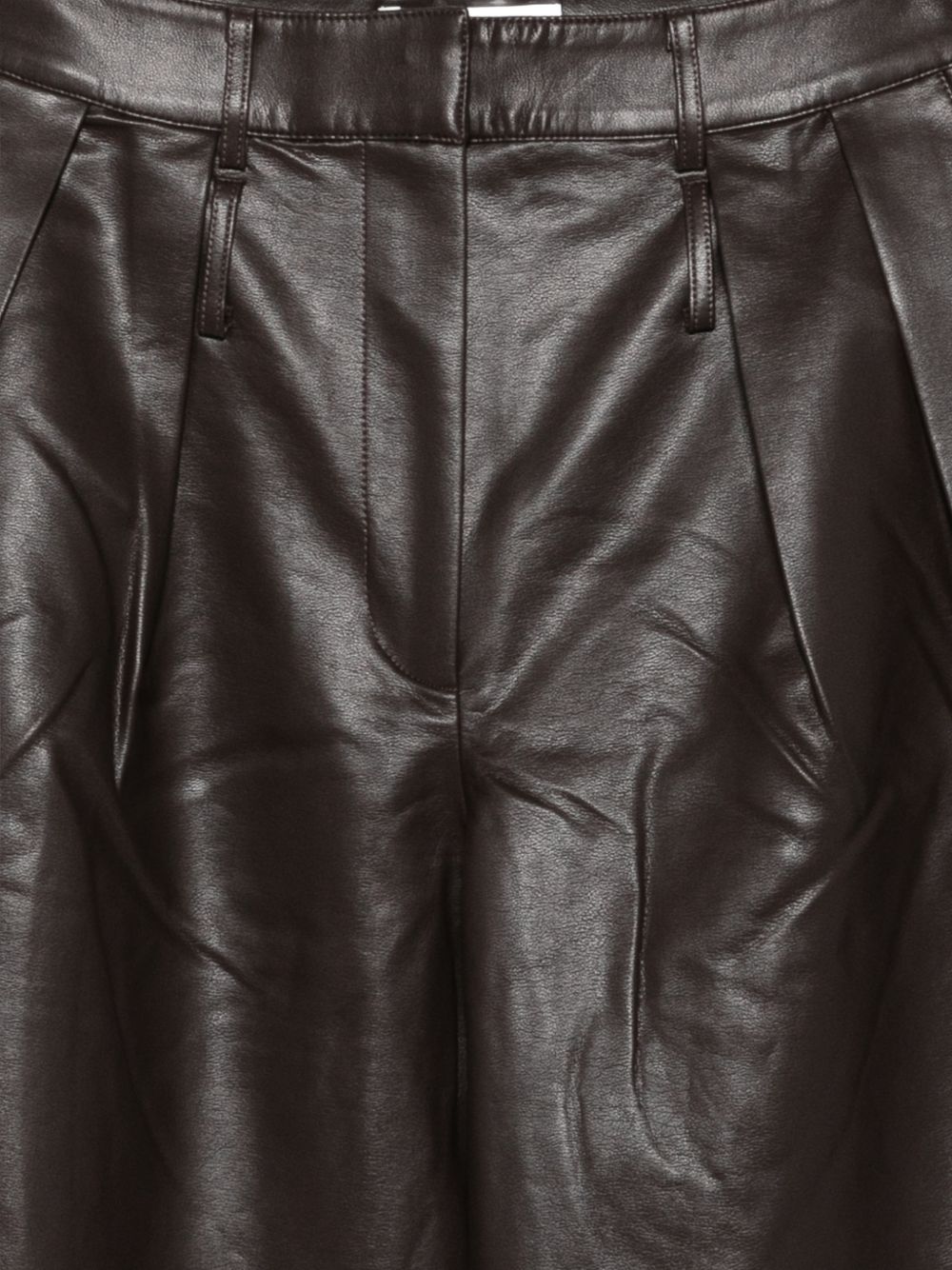 032C Jeva faux leather trousers