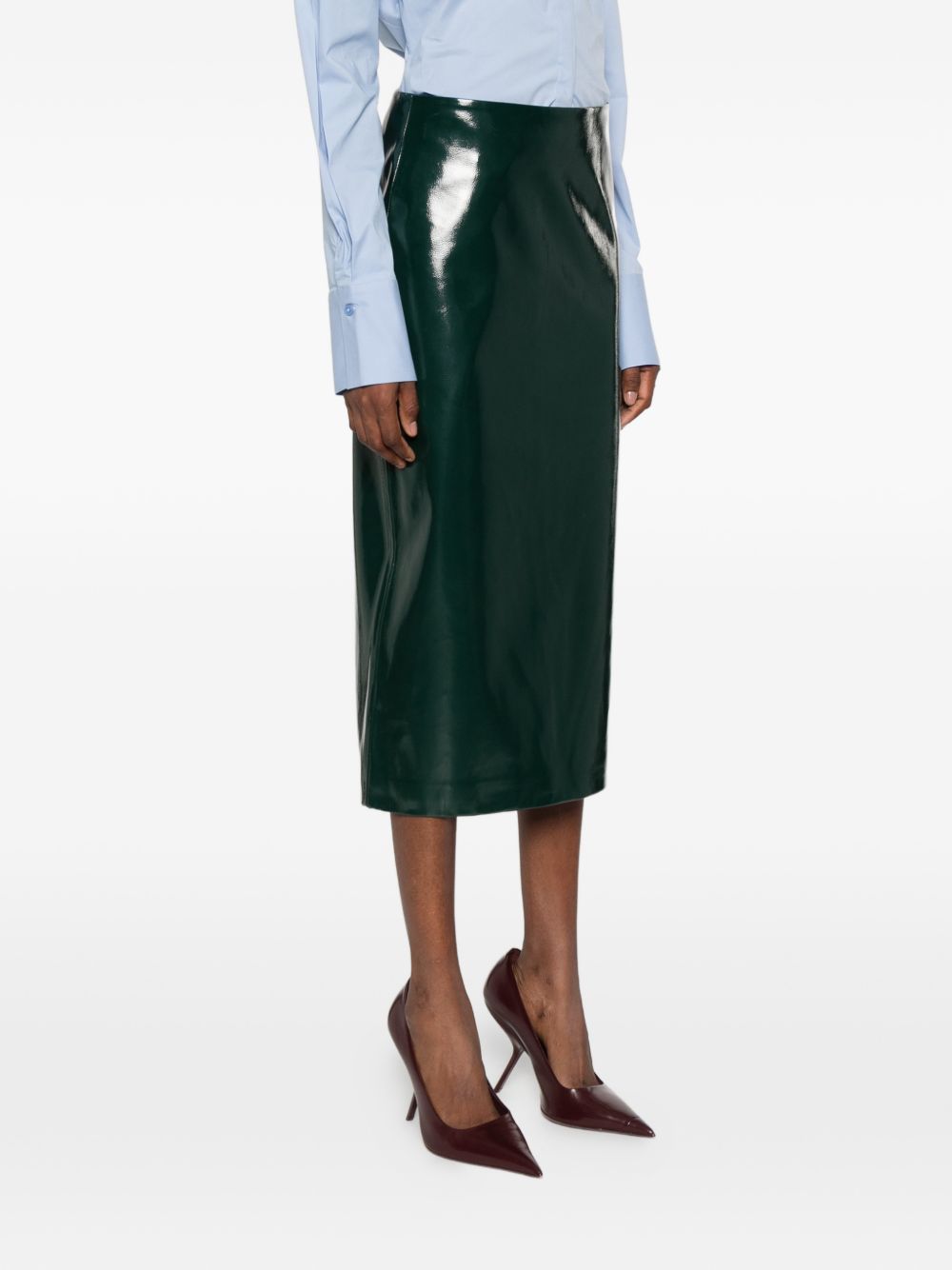 032C Samantha faux leather skirt