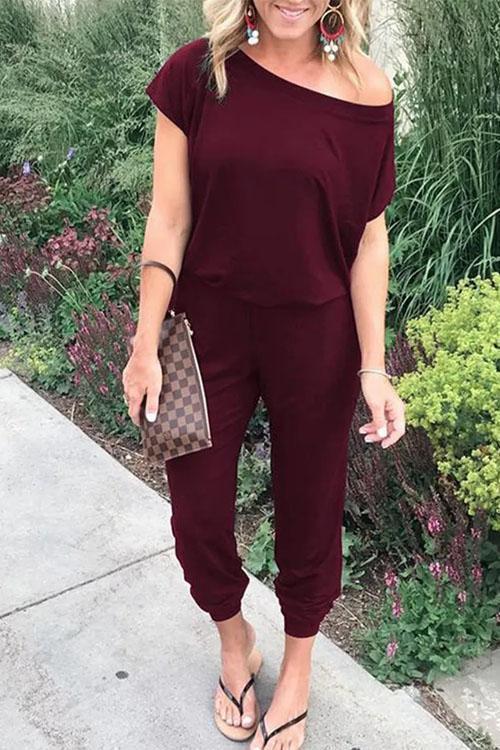 Clidress Casual Loose One-piece Jumpsuit