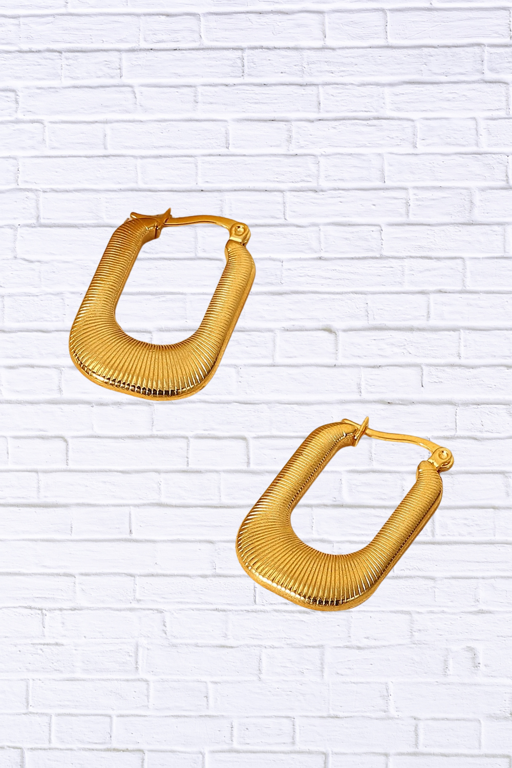 Good Luck Charm U-Shaped Earrings | Elegant Statement Jewelry