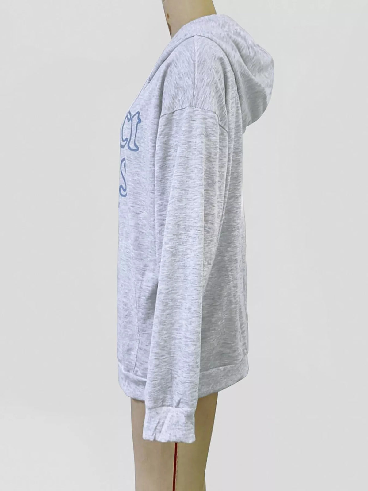 Letter Graphic Zip-Up Hoodie
