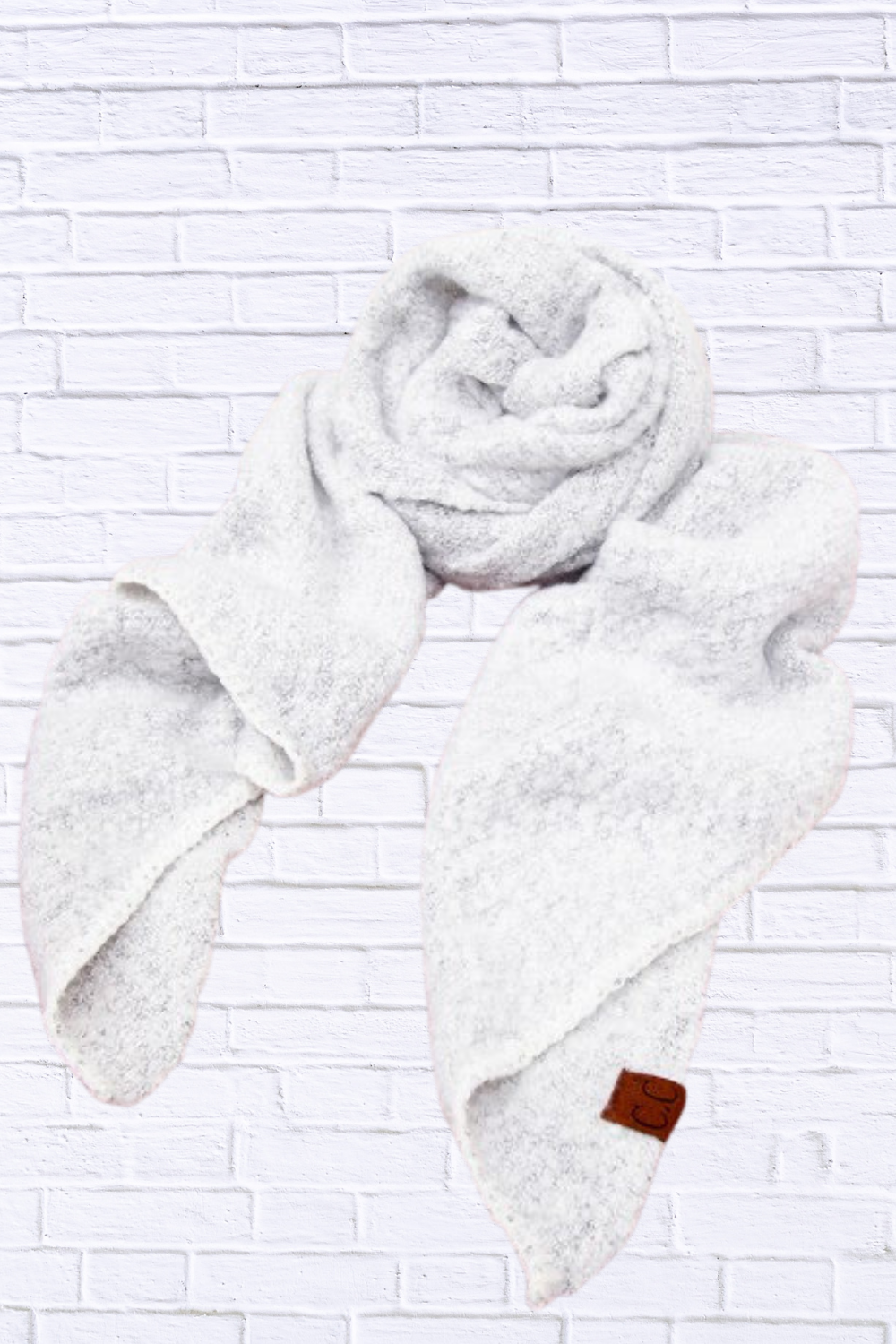 Draped Scarves White OneSize
