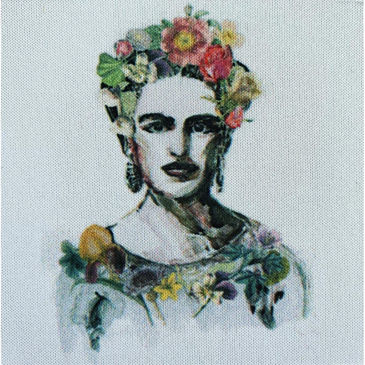 Home Decor Frida Khaldo Rubber Coaster Flowered Dress