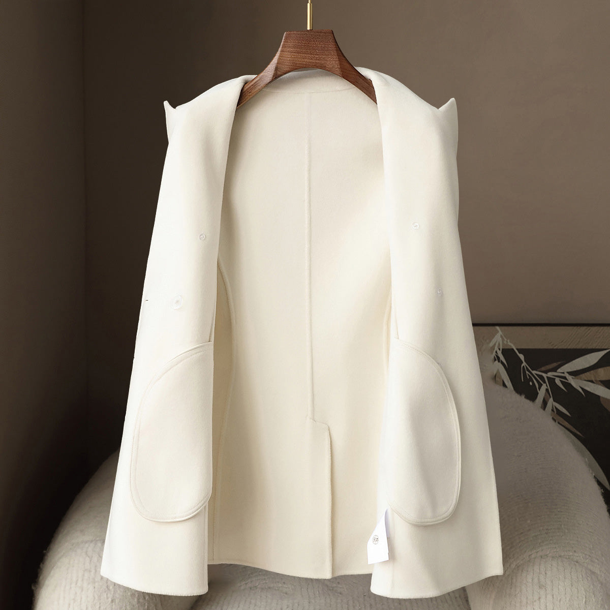 Elegant Soft Women’s Wool Cashmere Coat