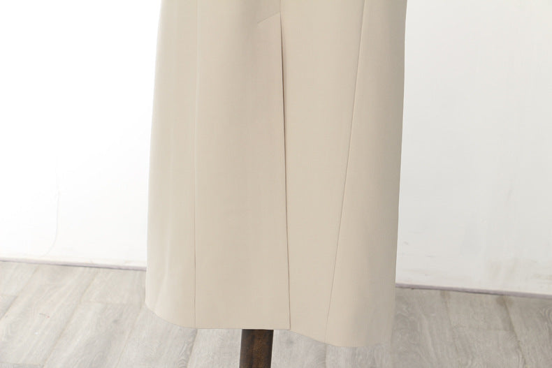 Color Contrast Patchwork Trench Coat