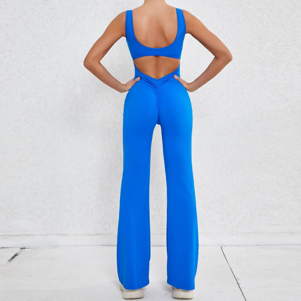 Sexy Open Back Jumpsuit Royal Blue