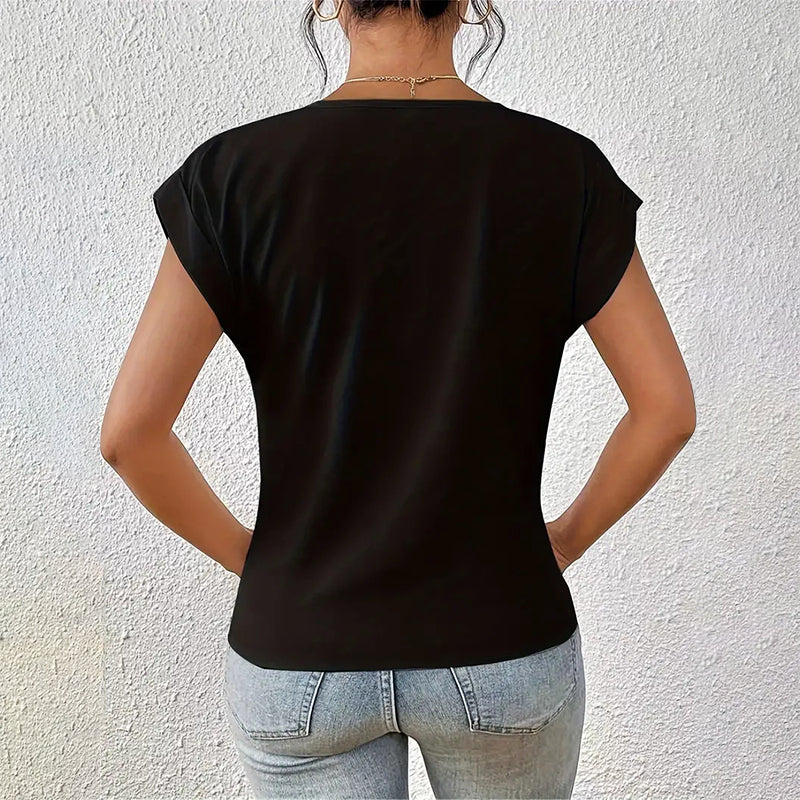 Sofia Amoretti Casual Top with Draped Front
