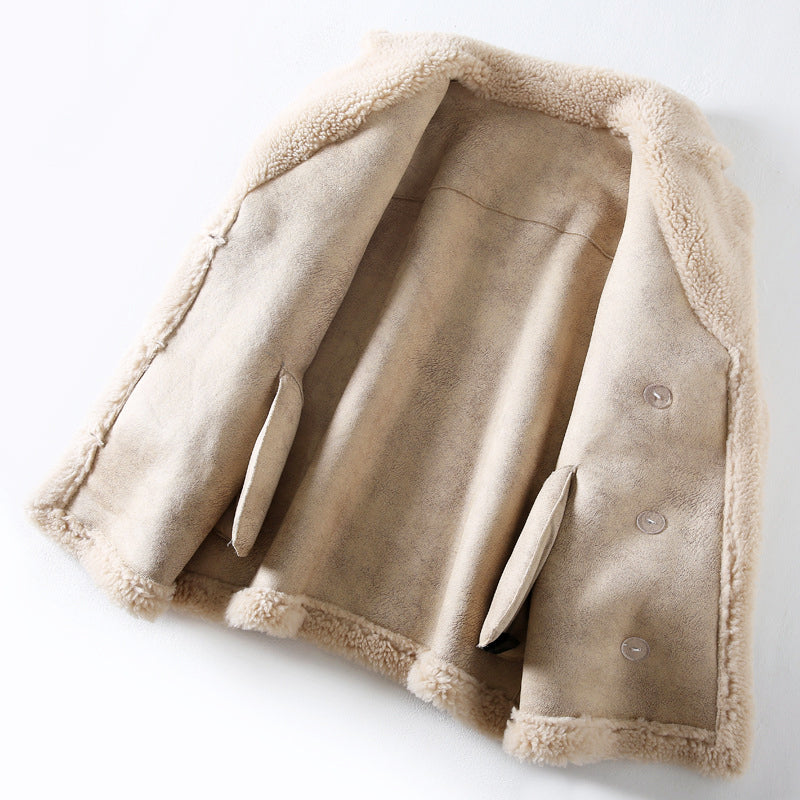 Sofia Amoretti Teddy Mid-Length Wool Coat