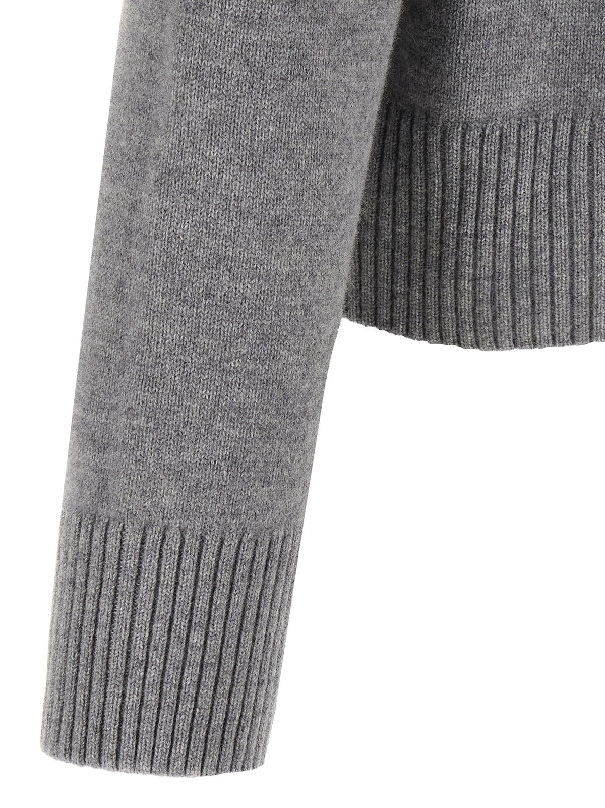 Ami Paris Puff Logo Patch Sweater