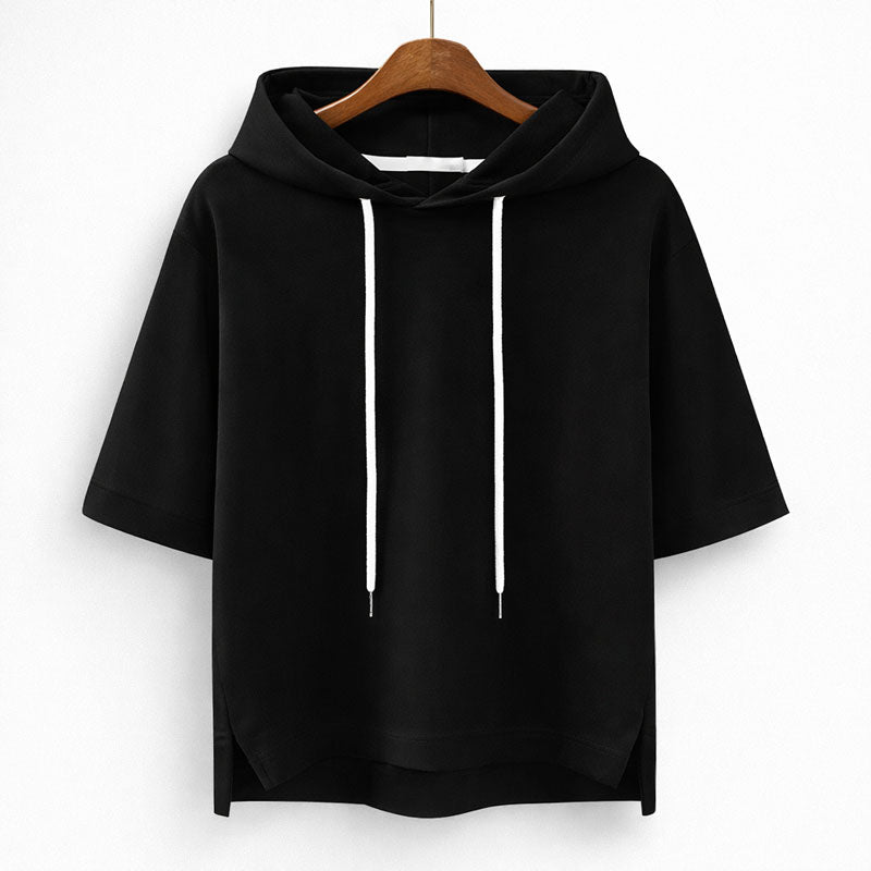 Valentina Rossi Short Sleeve Hooded Pullover