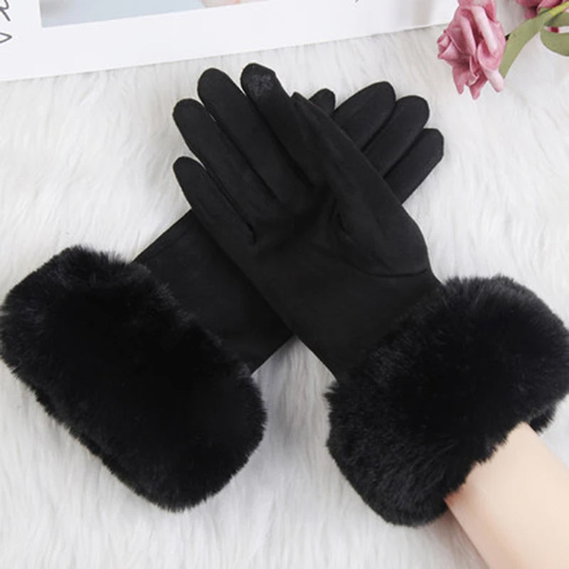 VeluLuxe Faux Fur Winter Gloves