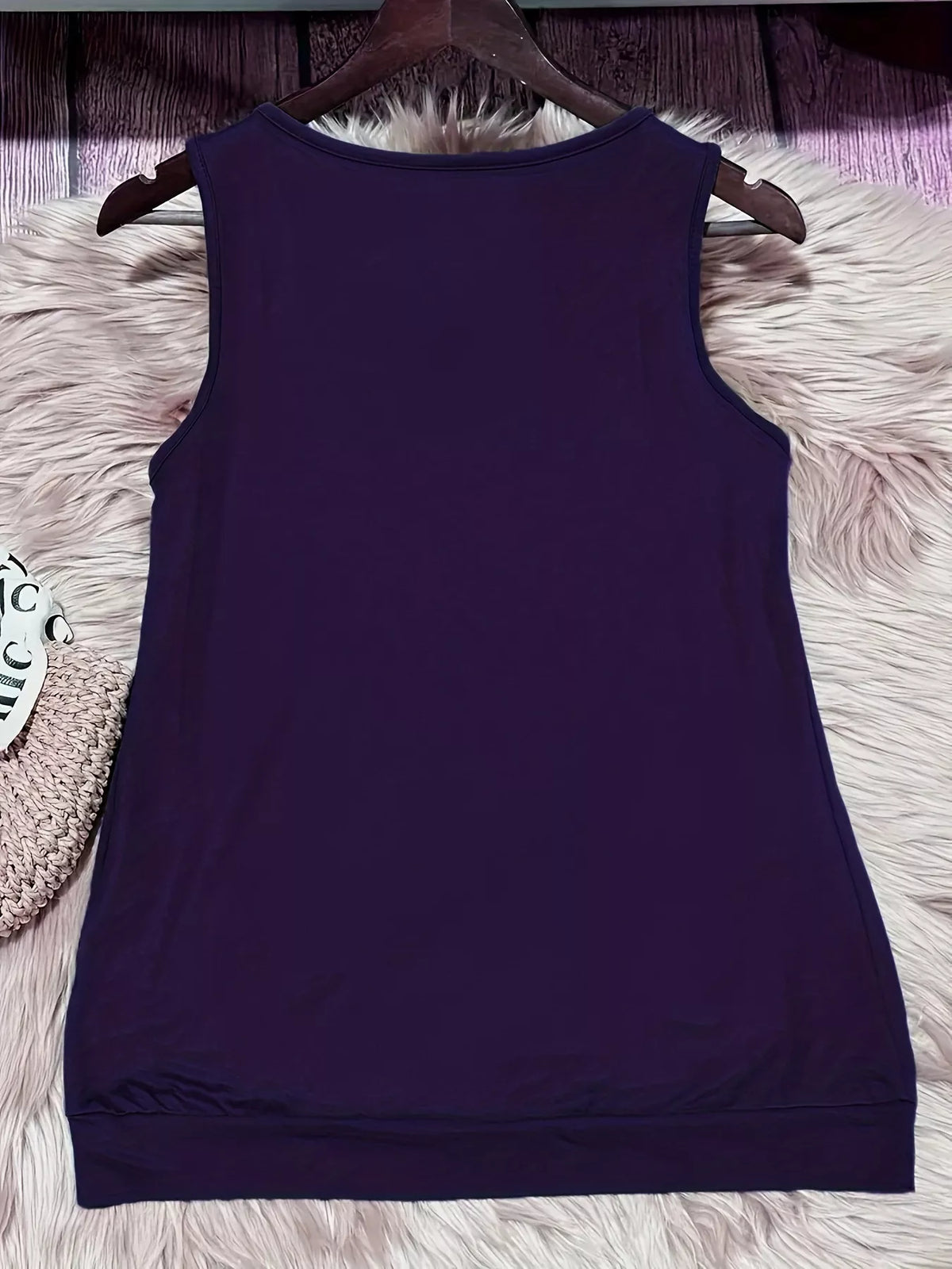 Eyelet Detail Ruched Tank