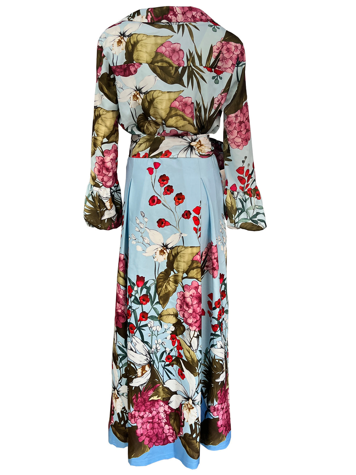 Elegant two-piece shirt and skirt set