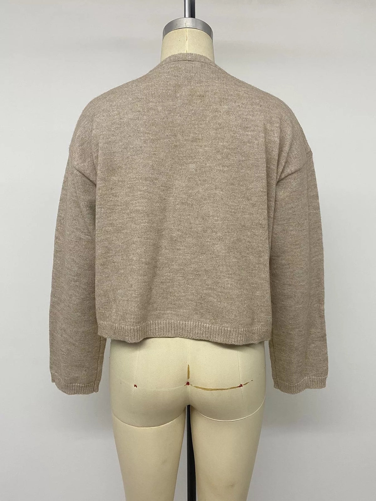 Open-Front Knit Cardigan