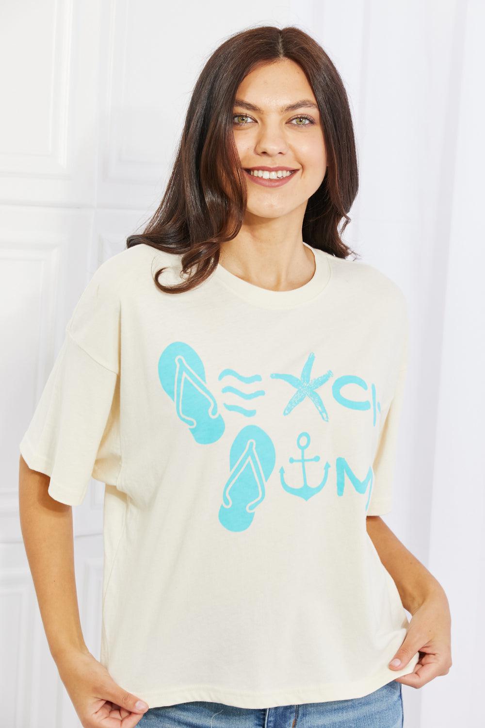 mineB Beach Bum Full Size Graphic T-Shirt