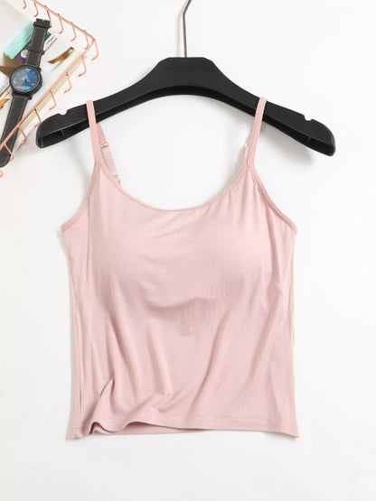 Modal Adjustable Strap Padded Cami and Shorts Set