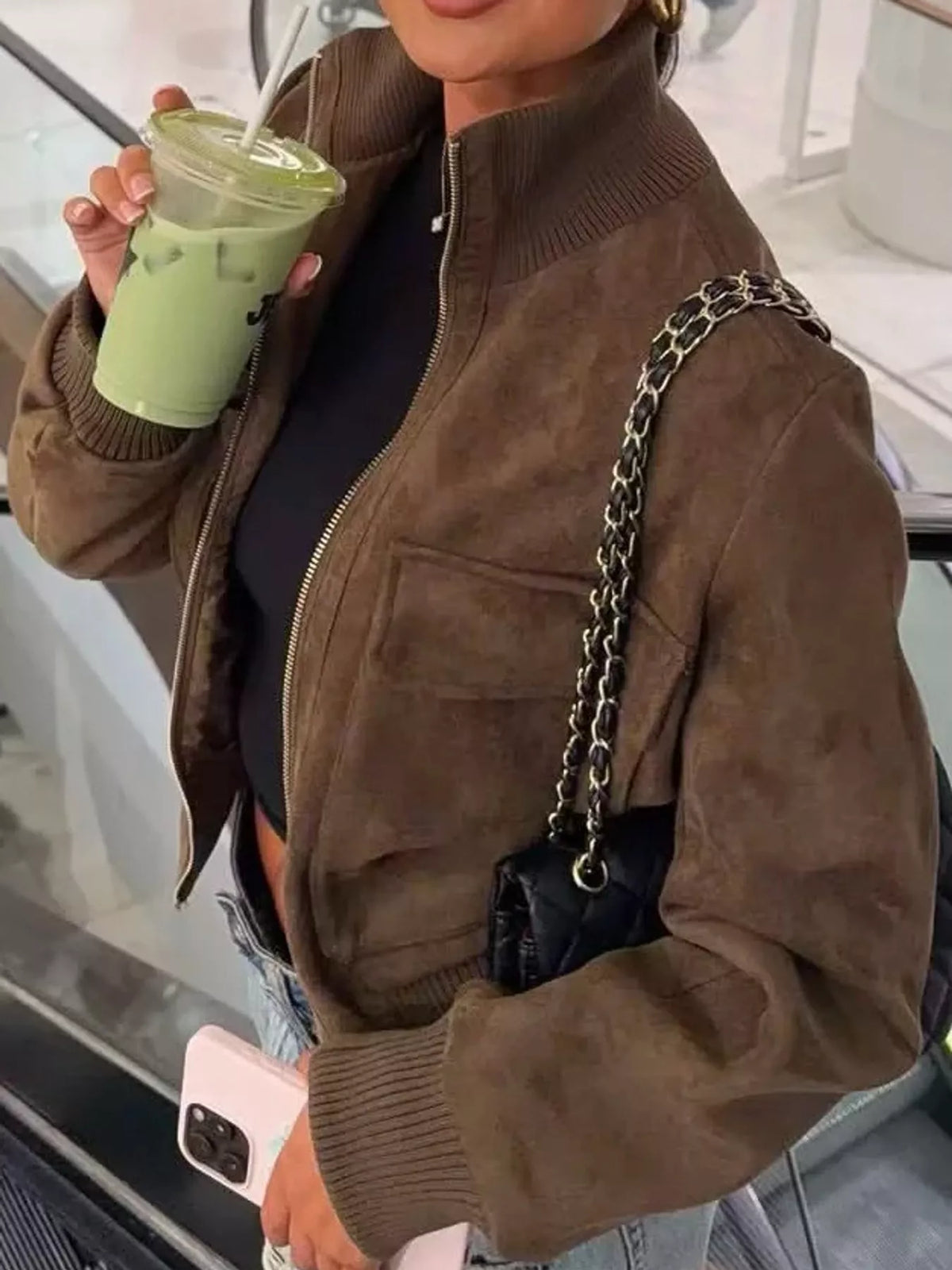 Zip Up Long Sleeve Jacket