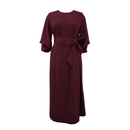 Elegant dress with balloon sleeves