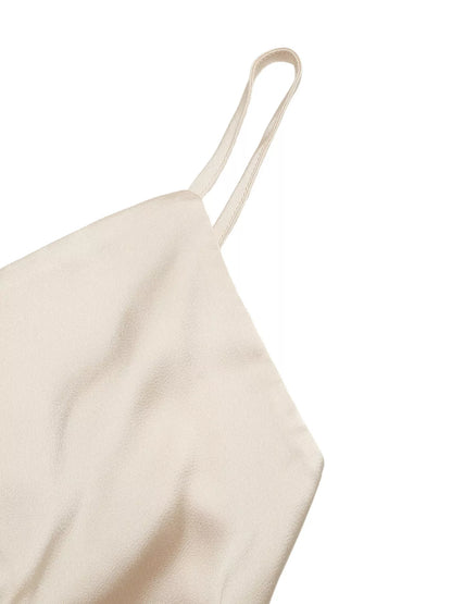 Ruched Spaghetti Strap Bodysuit