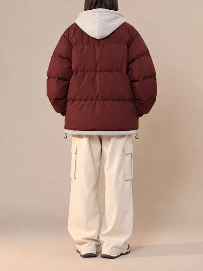 Zip Up Hooded Puffer Outerwear