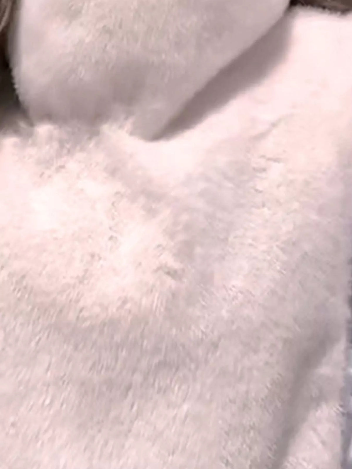 Plush Turtleneck Sleeveless Vest Coat