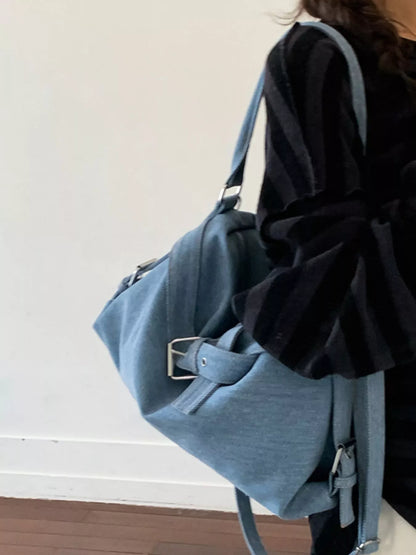 Buckle Detail Shoulder Bag