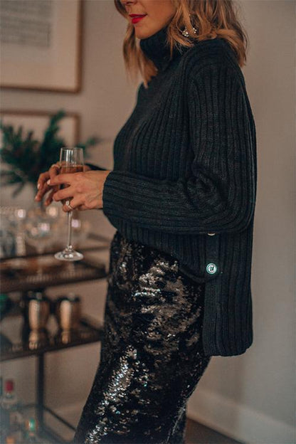 Clidress Sequin Party Midi Skirt(SALE)