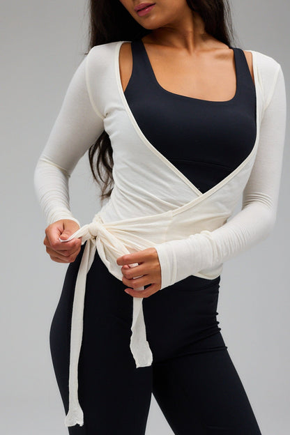 Ballet Wrap Blouse
