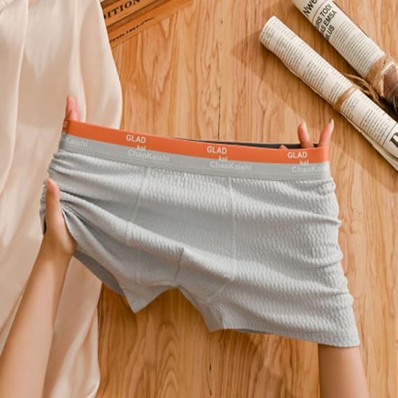 Men's 4 Pack Bubble Cotton Stretch Boxer Brief
