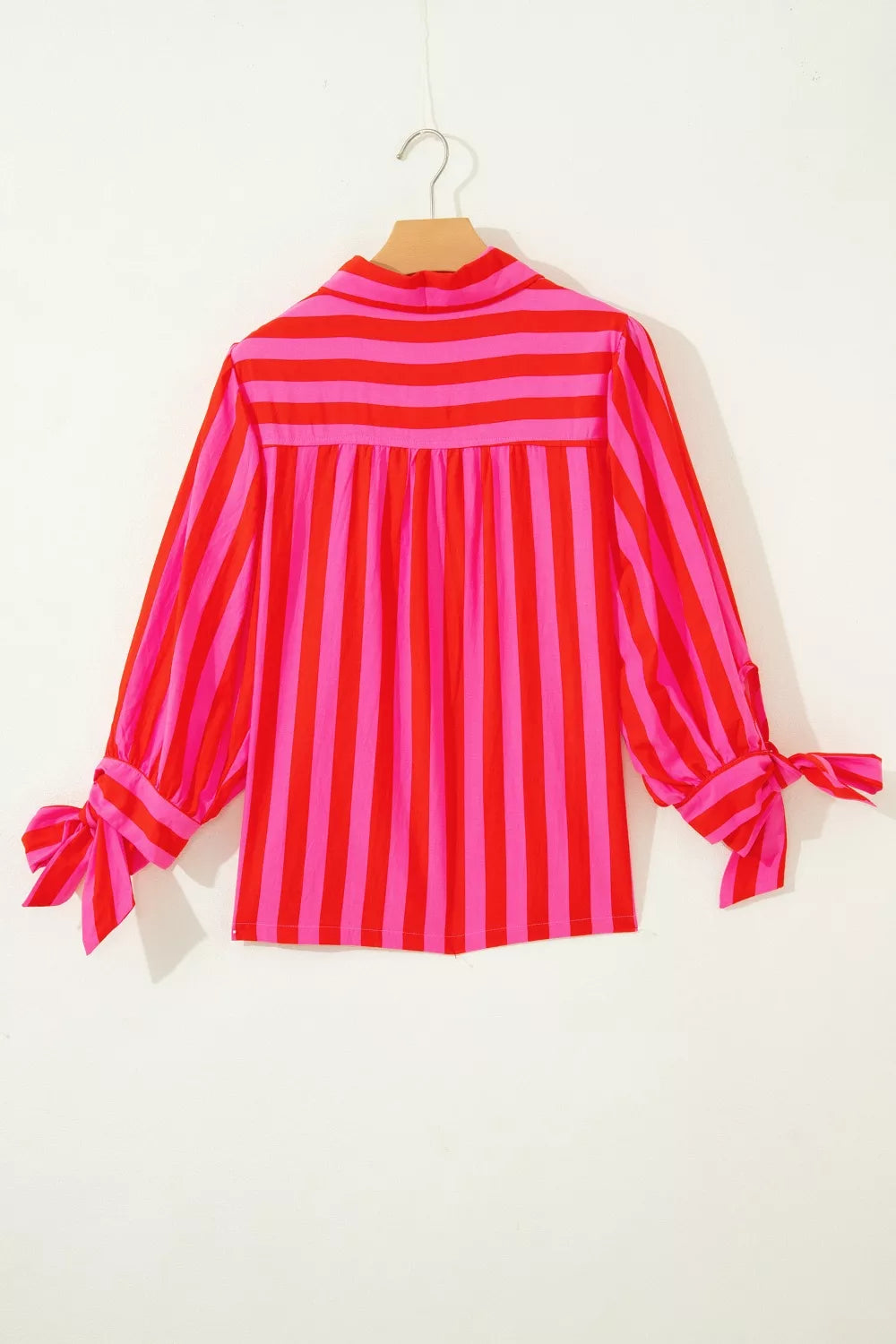 Stripe Puff Sleeve Blouse