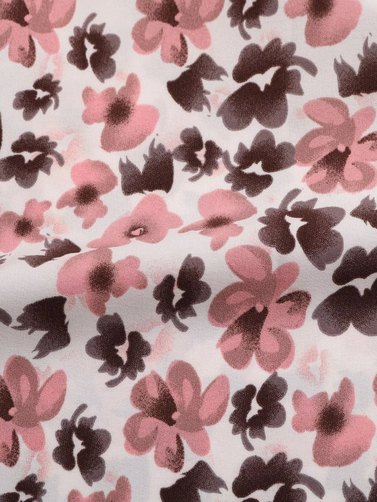 Floral Print Tie Neck Ruffle Blouse