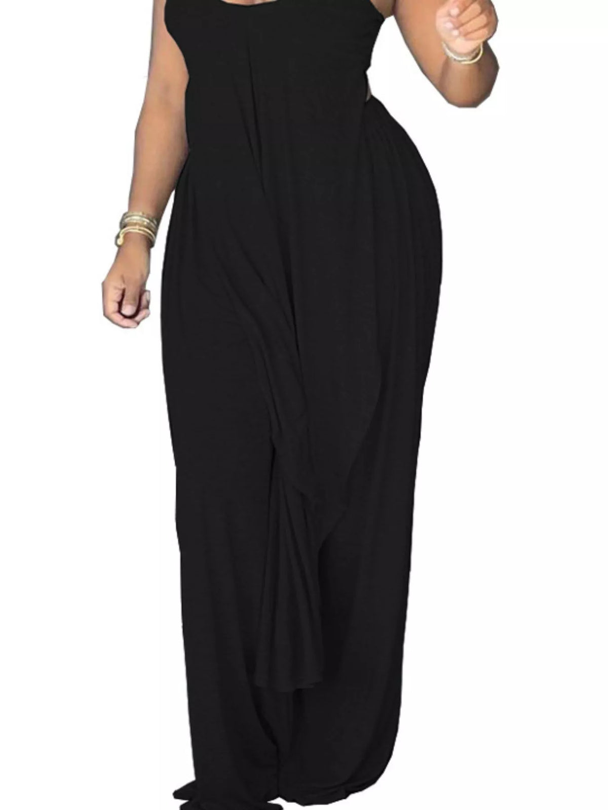 Full Size Asymmetrical Hem Cami and Pants Set Plus Size