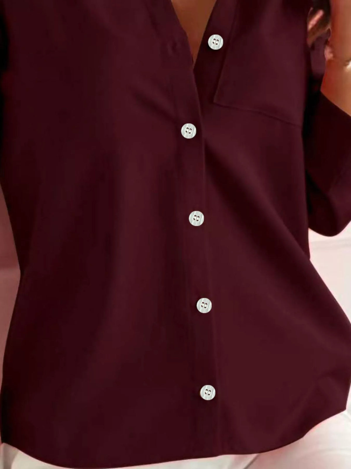 Button-Down Roll-Up Sleeve Shirt