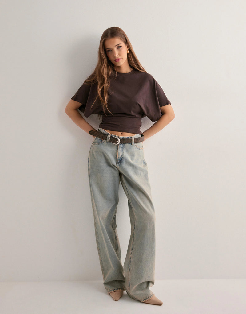 Round Neck Wide Sleeve Tee