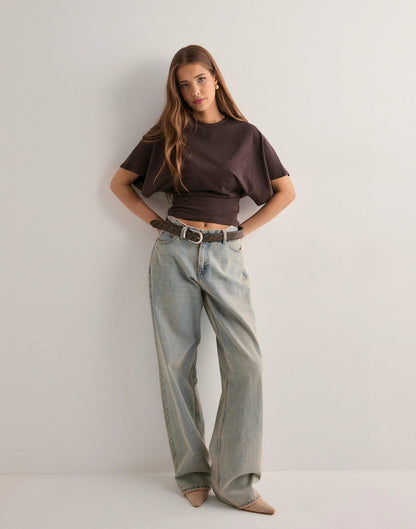 Round Neck Wide Sleeve Tee