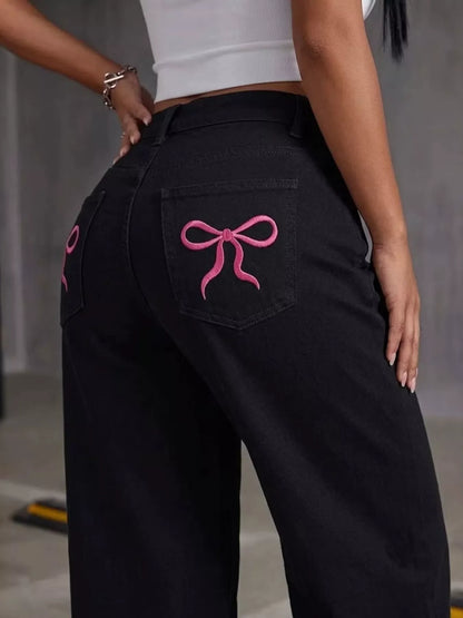 High-Waisted Wide-Leg Jeans