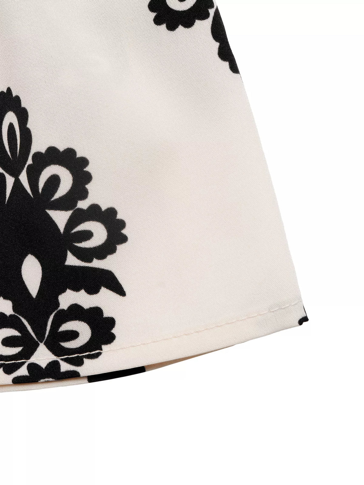 Smocked Waist Printed Shorts
