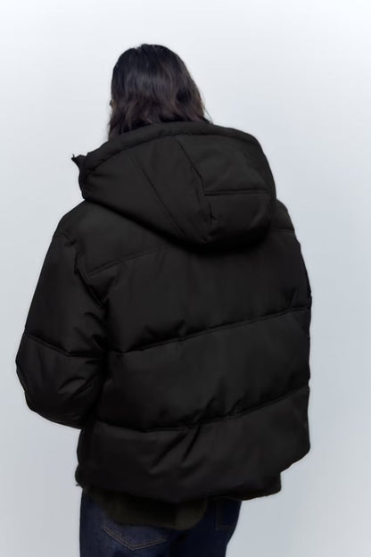 Hooded Short Down Cotton Jacket