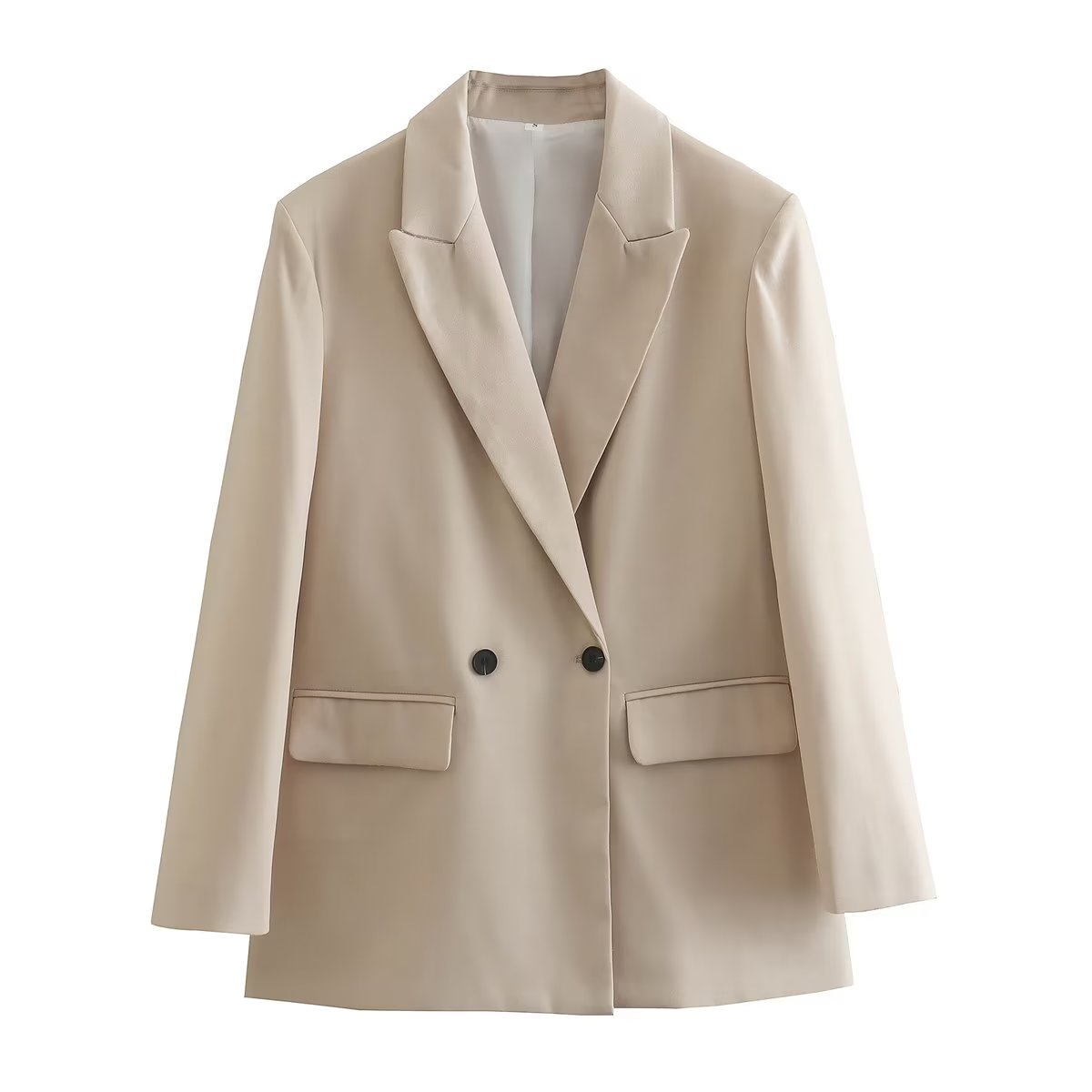 Double Breasted Blazer Sand