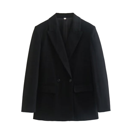 Double Breasted Blazer Black