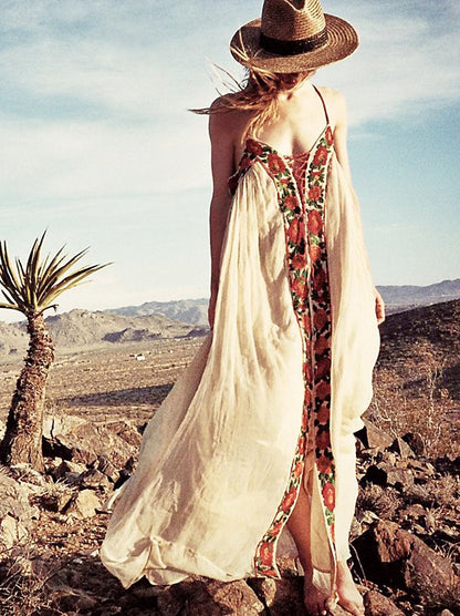 Kaia Casual A Line Maxi Kaftan Dress