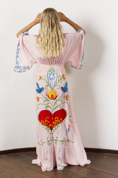 Lia Vintage Boho Maxi Kaftan