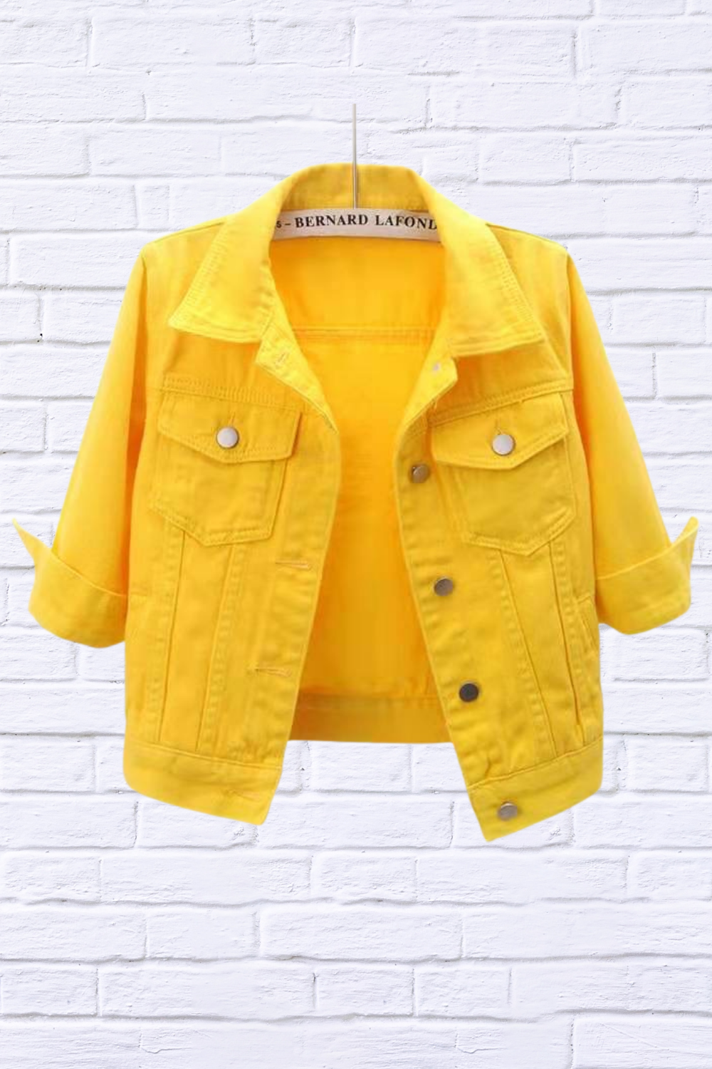 Full Size Cropped Denim Jacket Plus Size
