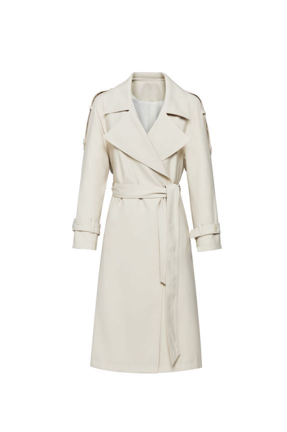 Trench Lace-up Loose Overcoat