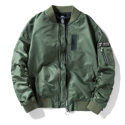 Womens bomber jacket Varsity Jacket Army green cotton
