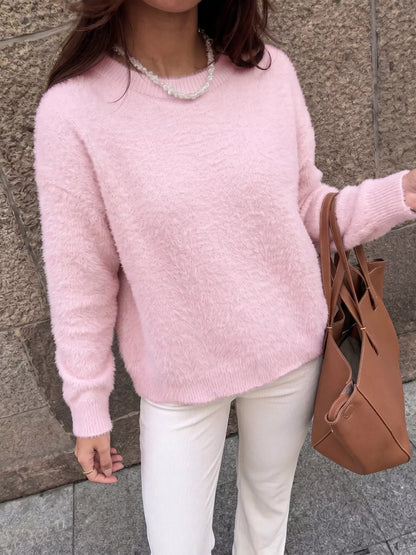 Fluffy Long Sleeve Sweater