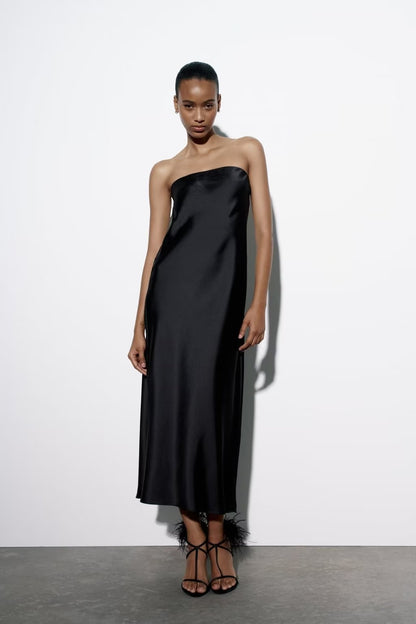 Satin Tube Dress